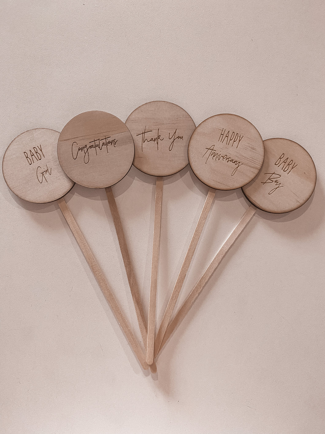 Wooden Gift Tag Stakes